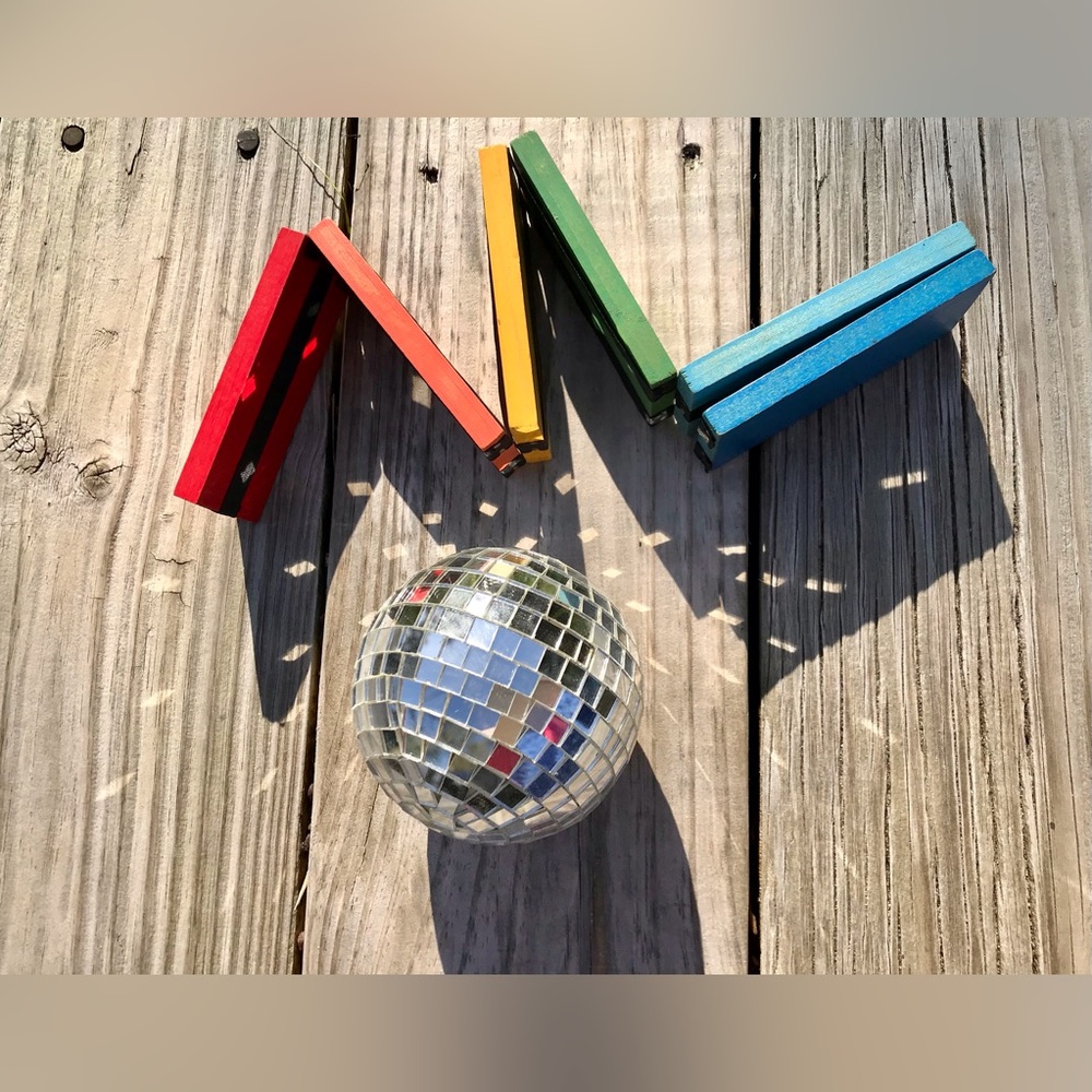 Nostalgic Classic Retro Toys Jacobs Ladder Loose Real Cut Mirror Disco Ball